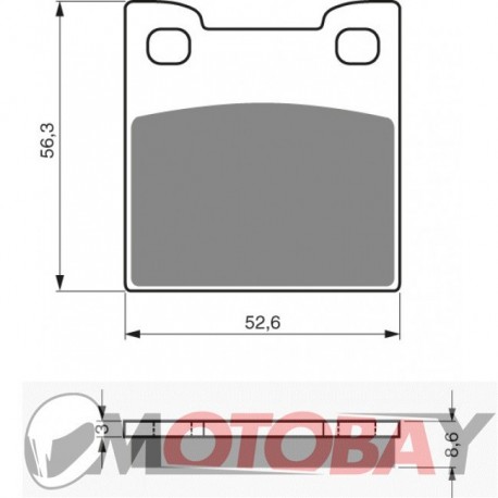 128 S3 GOLDFREN brake pads