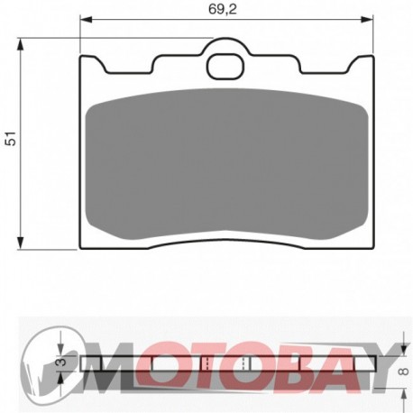 131 S3 GOLDFREN brake pads