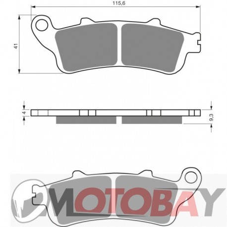 134 S3 GOLDFREN brake pads