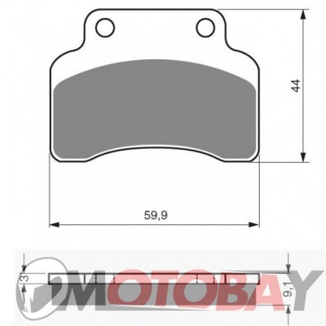 135 S3 GOLDFREN brake pads