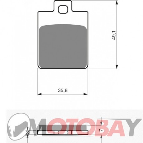 136 S3 GOLDFREN brake pads