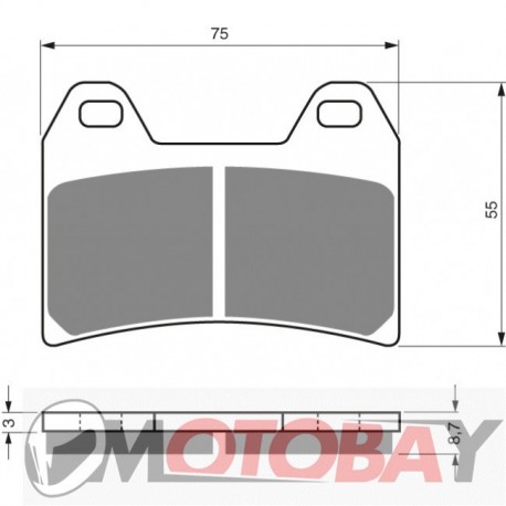 140 S3 GOLDFREN brake pads