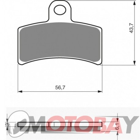 142 S3 GOLDFREN brake pads