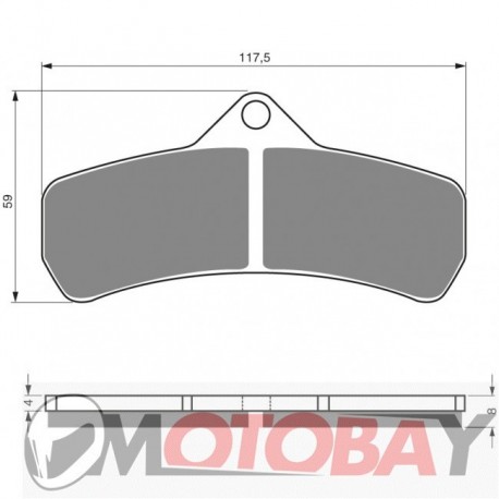 144 S3 GOLDFREN brake pads