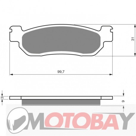 145 S3 GOLDFREN brake pads