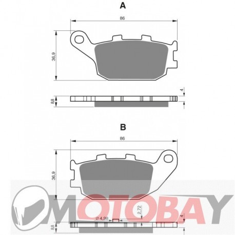 153 S3 GOLDFREN brake pads