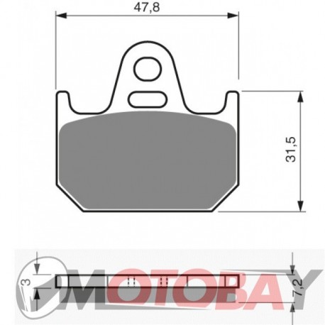 155 S3 GOLDFREN brake pads