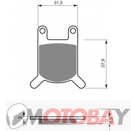 158 S3 GOLDFREN brake pads