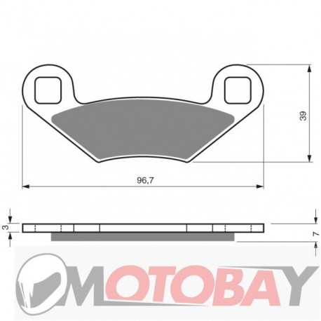 161 S3 GOLDFREN brake pads