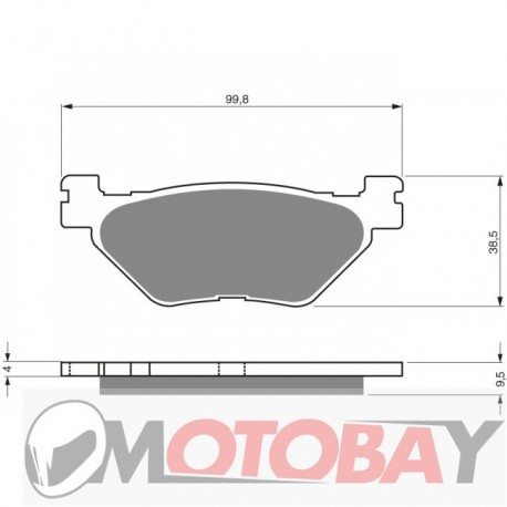 162 S3 GOLDFREN brake pads