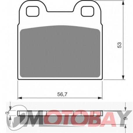 165 S3 GOLDFREN brake pads