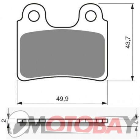 167 S3 GOLDFREN brake pads