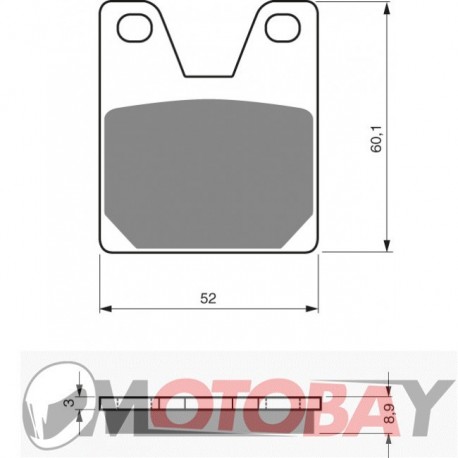 168 S3 GOLDFREN brake pads