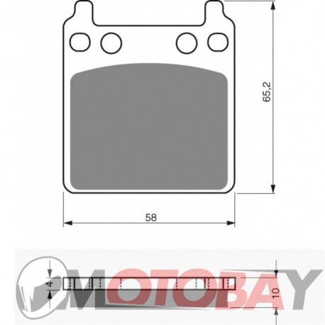 170 S3 GOLDFREN brake pads