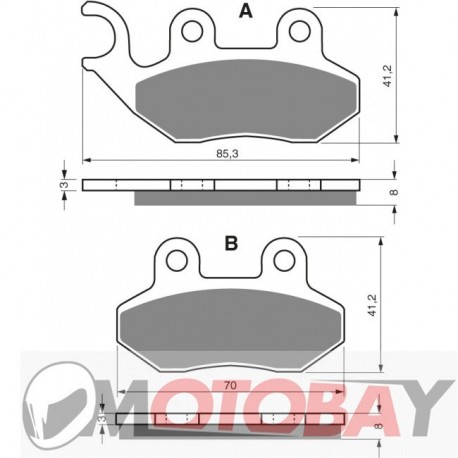 173 S3 GOLDFREN brake pads