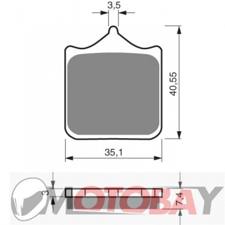 176 S3 GOLDFREN brake pads