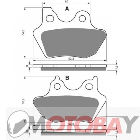 180 S3 GOLDFREN brake pads