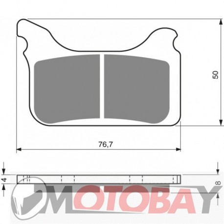 230 S3 GOLDFREN brake pads