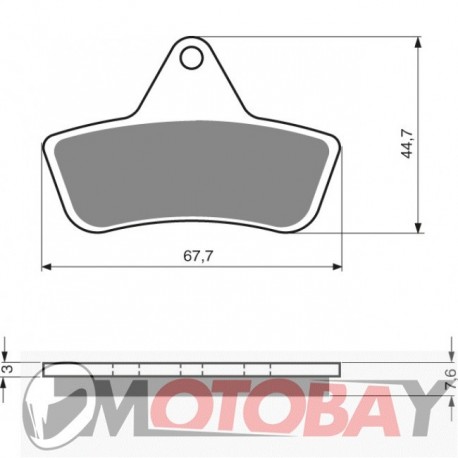 231 S3 GOLDFREN brake pads