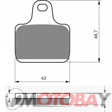 238 S3 GOLDFREN brake pads