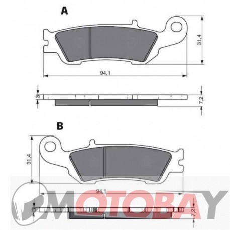 246 S3 GOLDFREN brake pads