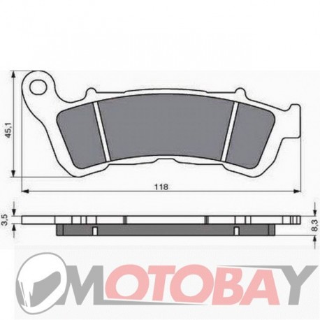 256 S3 GOLDFREN brake pads