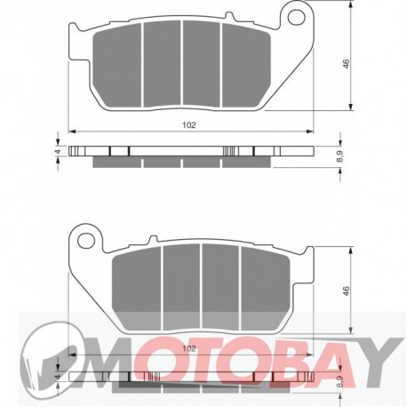 271 S3 GOLDFREN brake pads