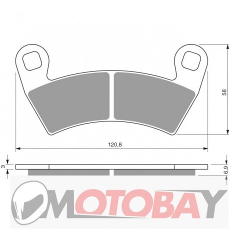 312 K5 GOLDFREN brake pads