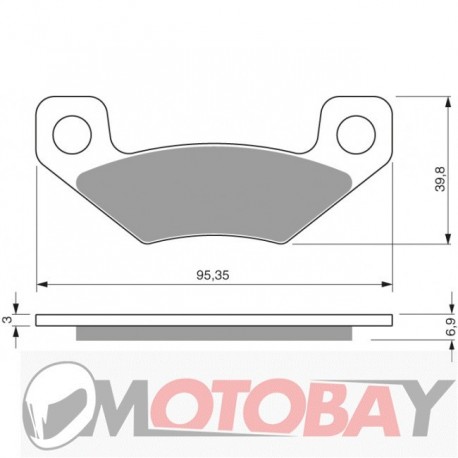 313 S3 GOLDFREN brake pads