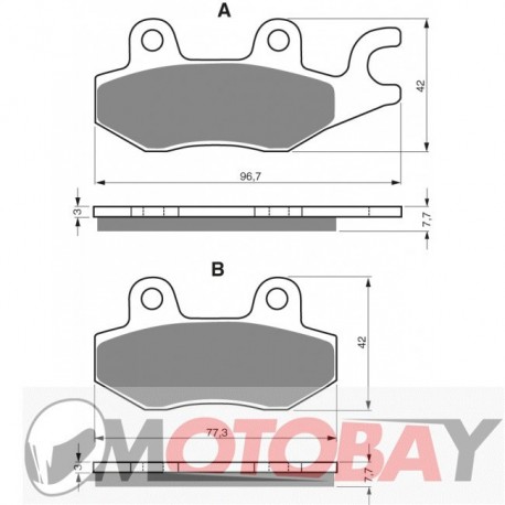 007 S33 GOLDFREN brake pads