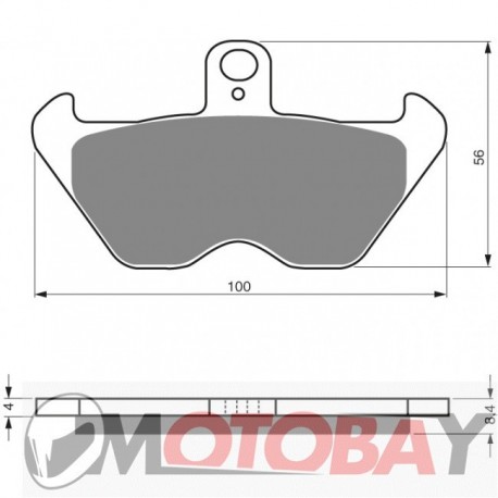 116 S33 GOLDFREN brake pads