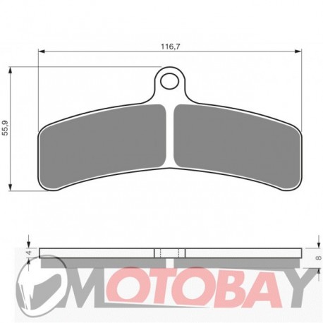 126 S33 GOLDFREN brake pads