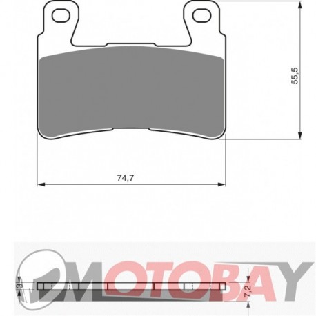 130 S33 GOLDFREN brake pads