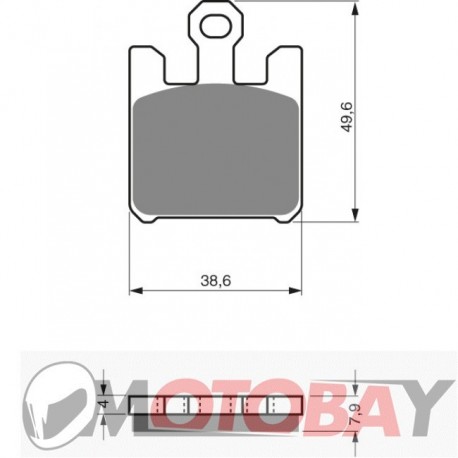 198 S33  GOLDFREN brake pads