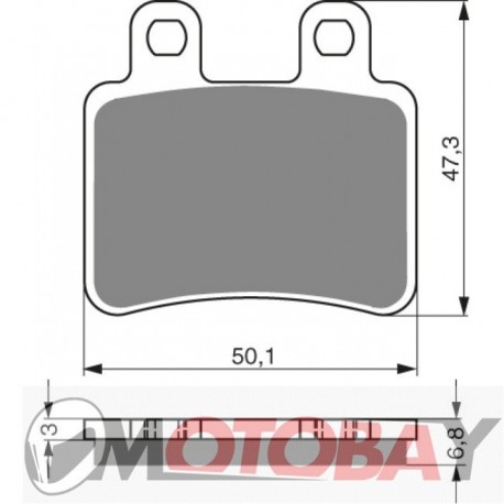 207 S33 GOLDFREN brake pads