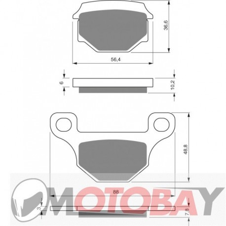 278 S33 GOLDFREN brake pads