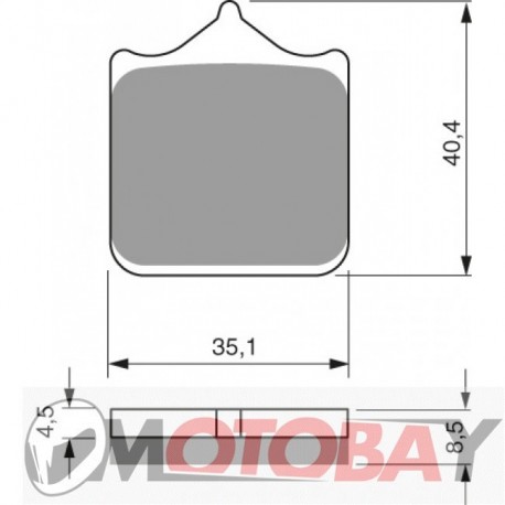 298 S33 GOLDFREN brake pads