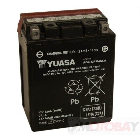 YUASA YTX14AHL-BS akumuliatorius