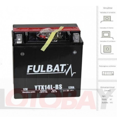 FULBAT YTX14L-BS akumuliatorius