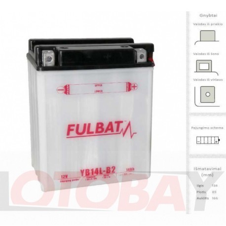 FULBAT YB14L-B2 akumuliatorius