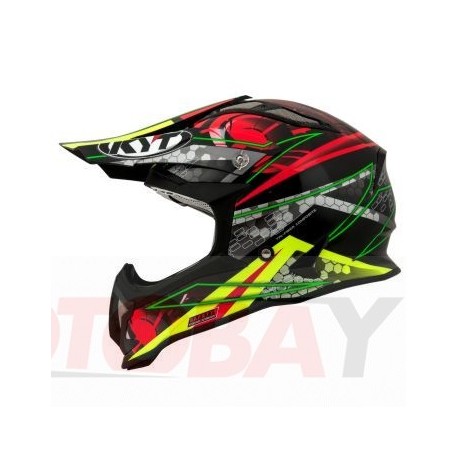 KYT STRIKE EAGLE Web Matt Green/Red