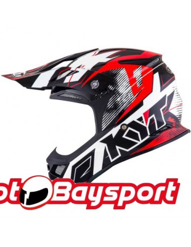 KYT SKYHAWK Digger WHT/RED