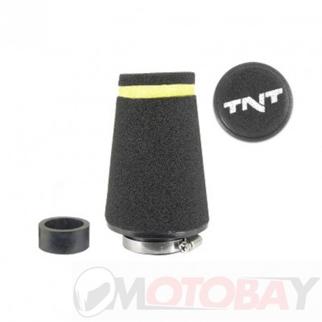 TNT Air filter, Speed, Black, Attachment Ø 28/35mm, Straight