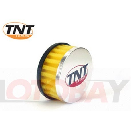 TNT Air filter, R-Box, Yellow, Attachment Ø 28/35mm, Straight