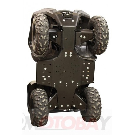 Yamaha Grizzly 550 / 700 (-2013) Iron Baltic Skid plate full set (plastic)