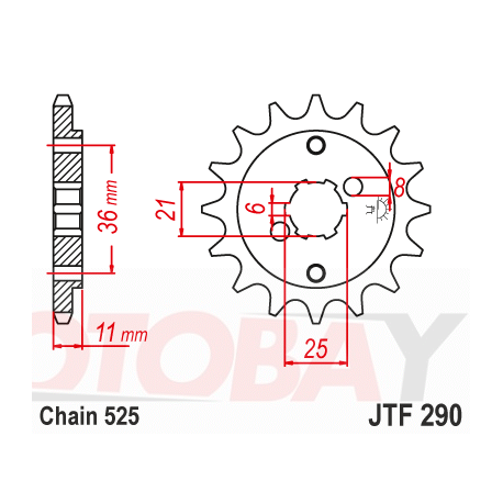 Front sprocket  JTF 290-14 14T