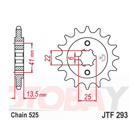 Front sprocket  JTF 293-14 14T