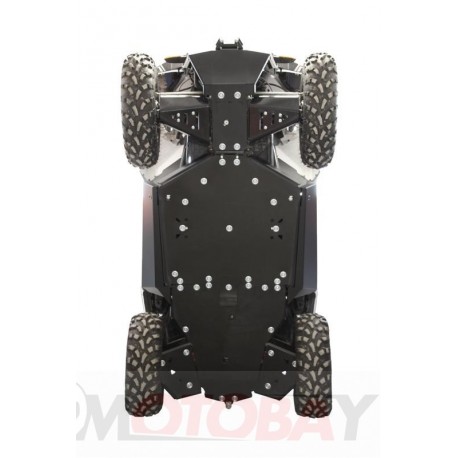 Iron Baltic Skid plate full set (aluminium/plastic) +front winch mounting kit Polaris ACE 325 / 570