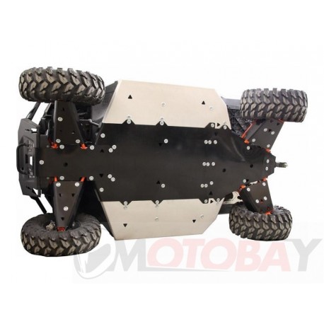 Polaris Ranger 1000 Iron Baltic Skid plate full set (aluminium/plastic)