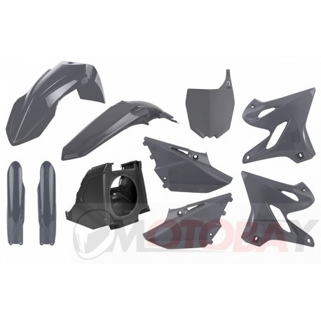 Yamaha YZ125/250(02--)Resty w/18 fork guards(08-) Nardo Grey Polisport kit